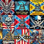 Cool flag collection collage